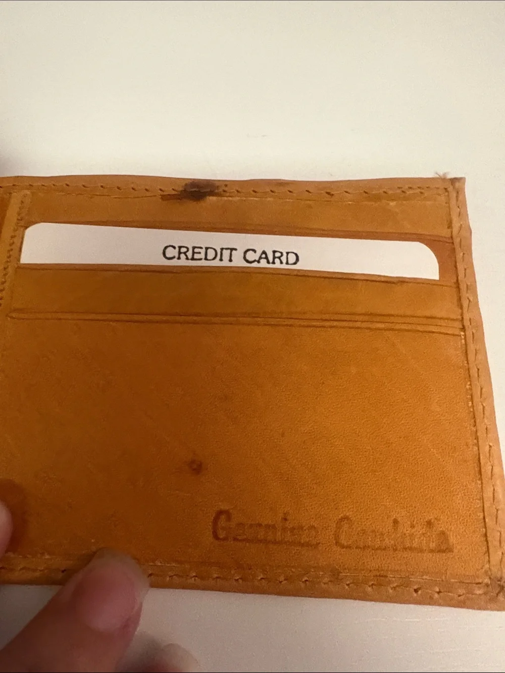 Bi-Fold Genuine Leather Men's Wallet - Tan